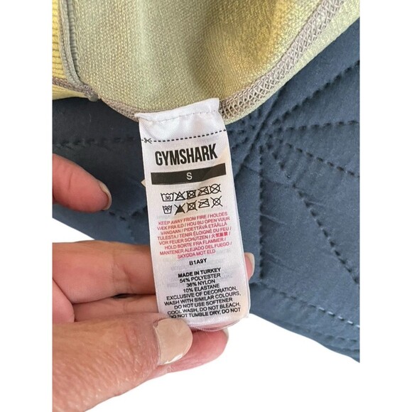 Gymshark Adapt Ombre Seamless Leggings Women's Size S Gray Yellow Workout Gym - Picture 8 of 15